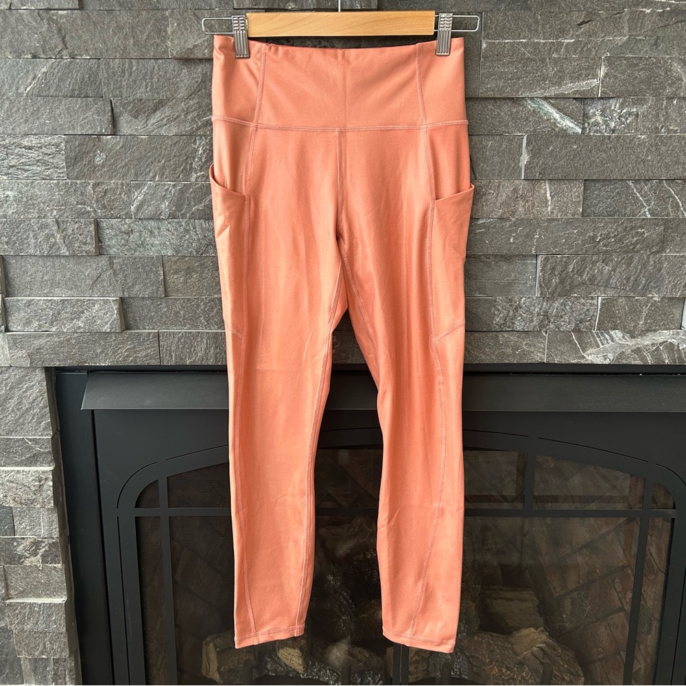 Fabletics PureLux Iridescent Peach Leggings